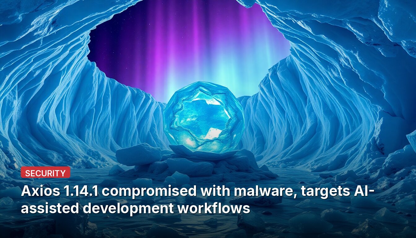Axios 1.14.1 compromised with malware, targets AI-assisted development workflows