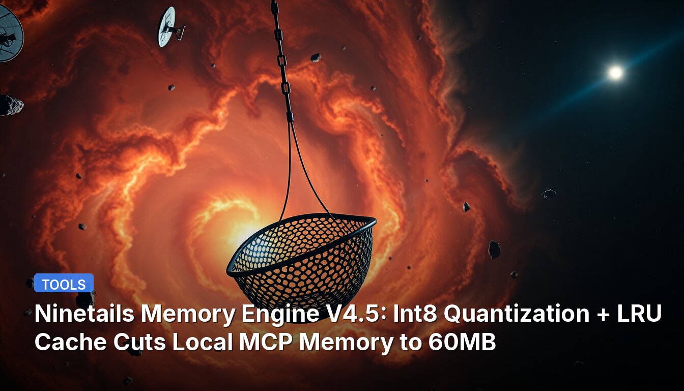 Ninetails Memory Engine V4.5: Int8 Quantization + LRU Cache Cuts Local MCP Memory to 60MB