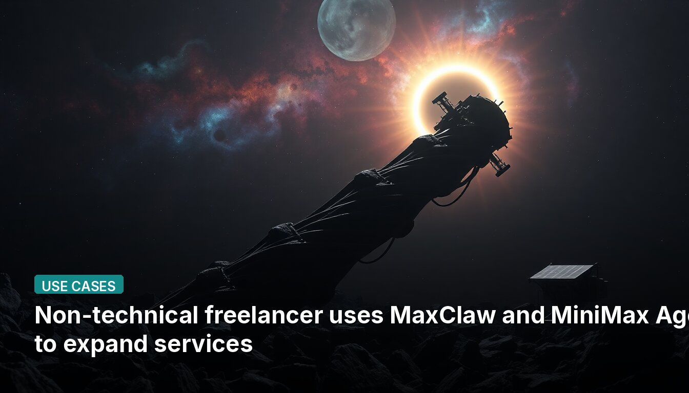Non-technical freelancer uses MaxClaw and MiniMax Agent to expand services