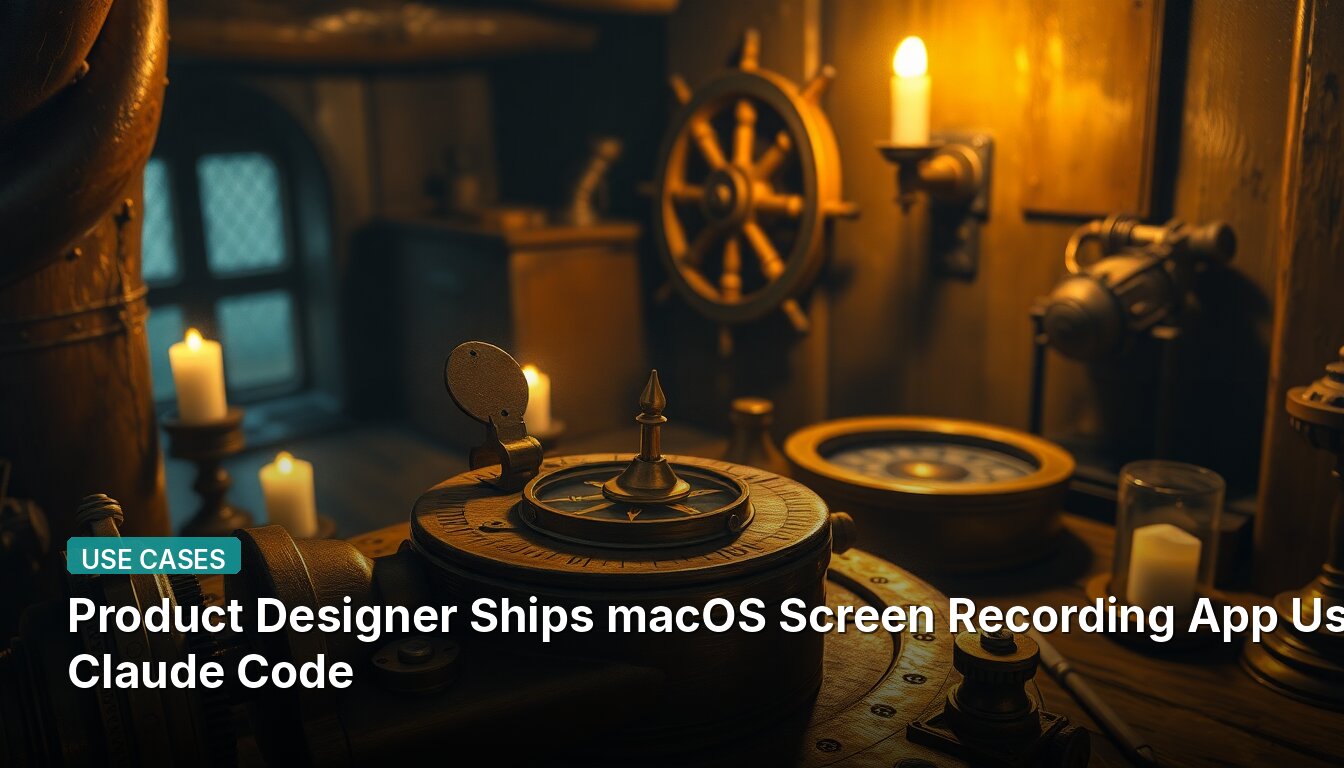 Product Designer Ships macOS Screen Recording App Using Claude Code