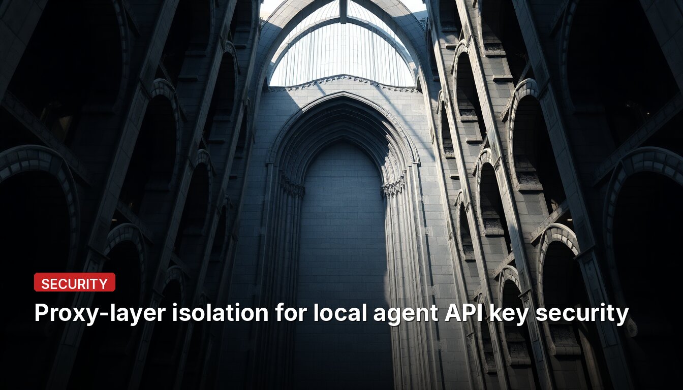 Proxy-layer isolation for local agent API key security