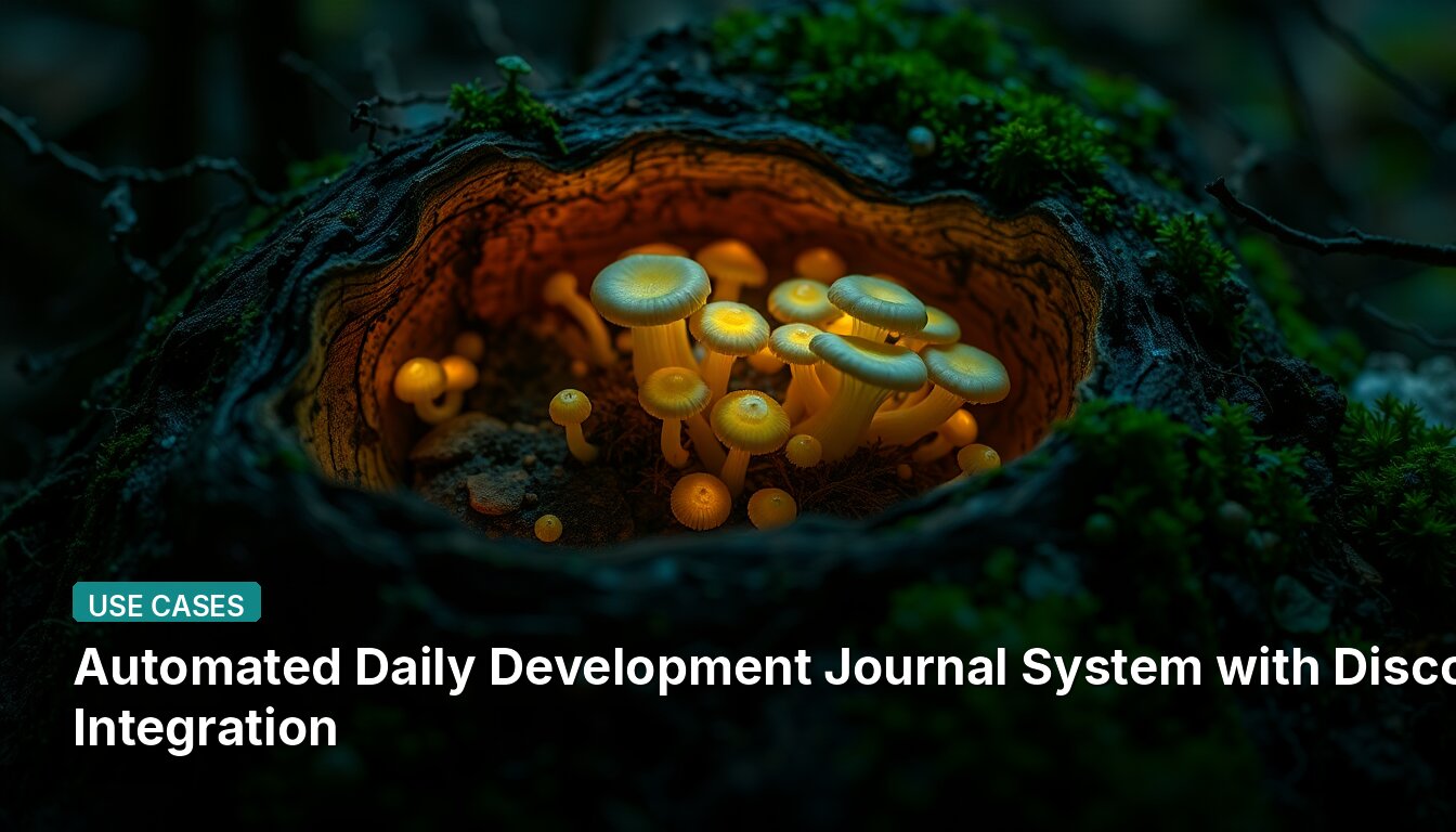 Automated Daily Development Journal System with Discord Integration