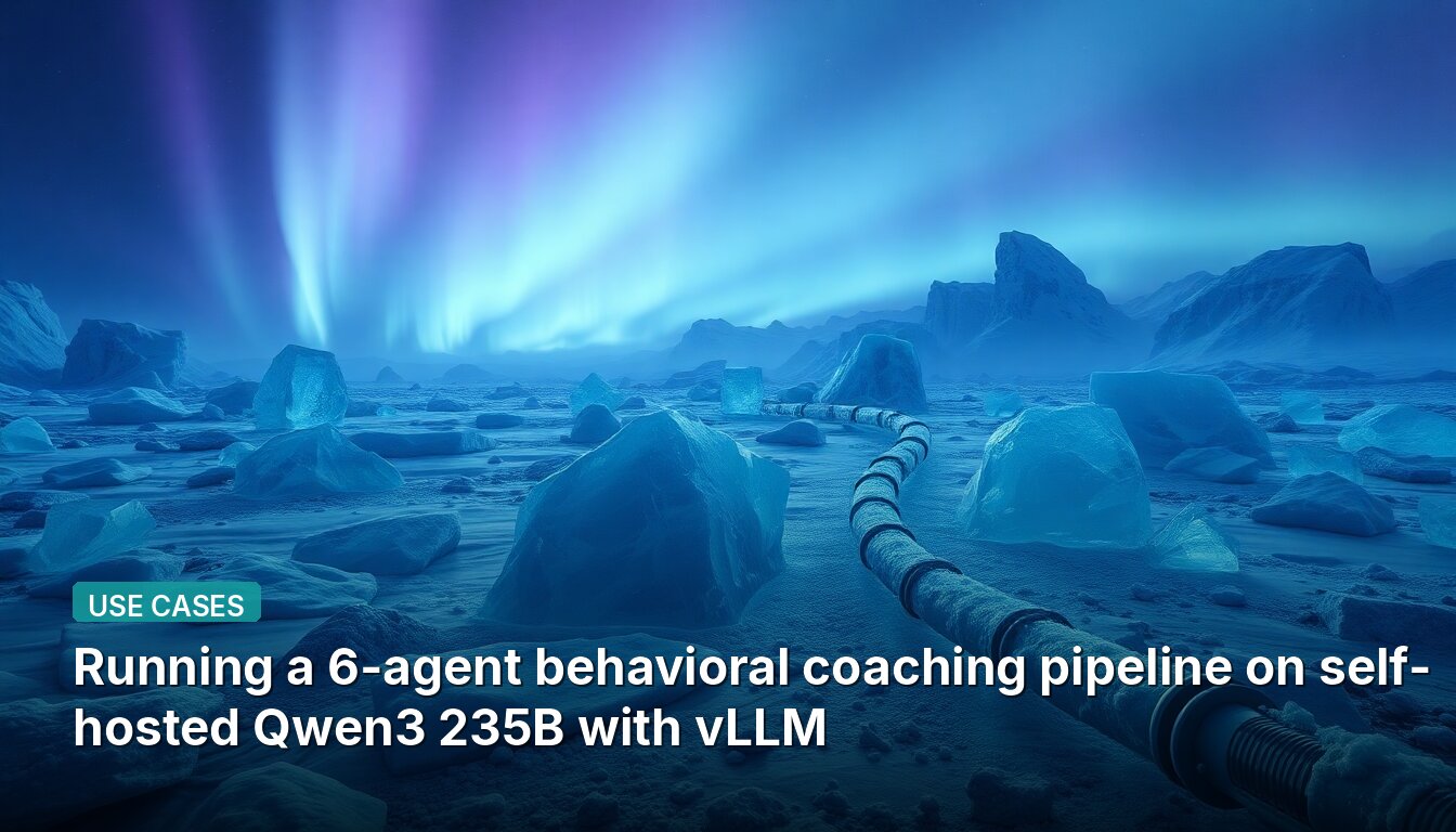 Running a 6-agent behavioral coaching pipeline on self-hosted Qwen3 235B with vLLM