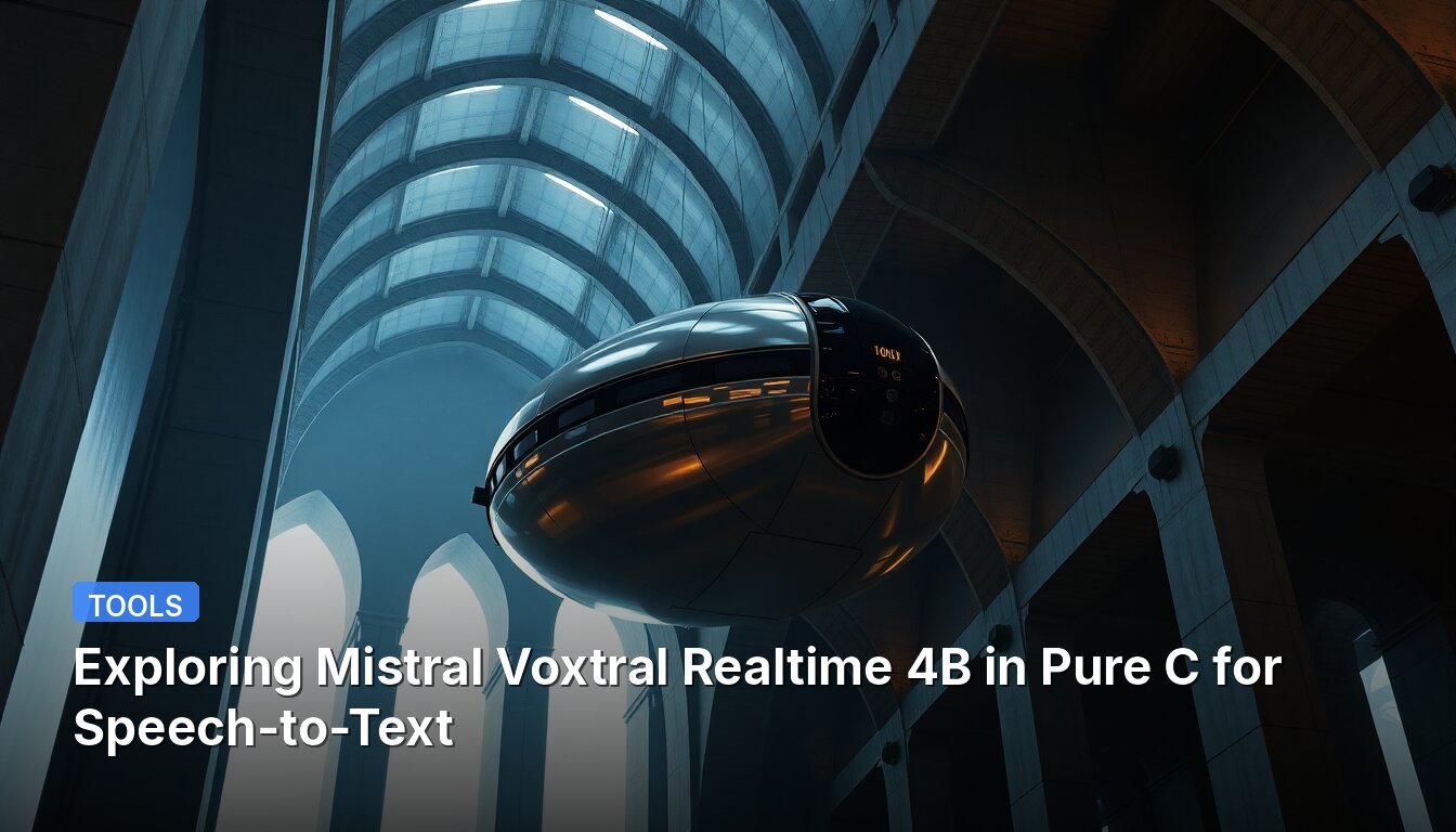 Exploring Mistral Voxtral Realtime 4B in Pure C for Speech-to-Text