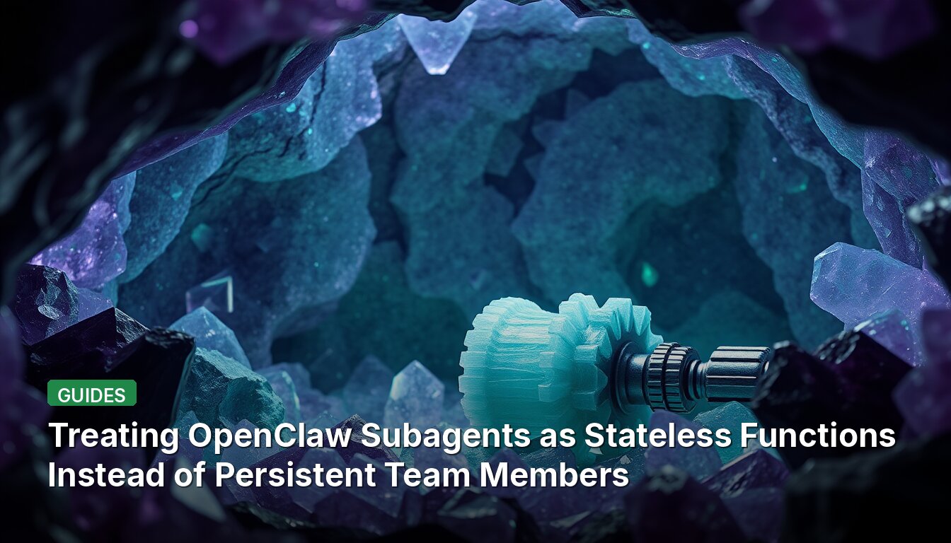 Treating OpenClaw Subagents as Stateless Functions Instead of Persistent Team Members