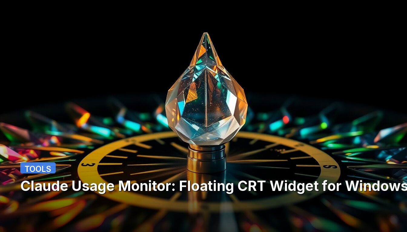 Claude Usage Monitor: Floating CRT Widget for Windows