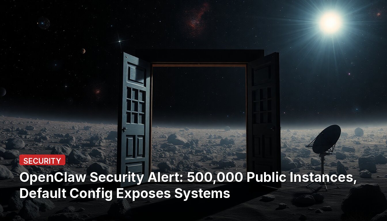 OpenClaw Security Alert: 500,000 Public Instances, Default Config Exposes Systems