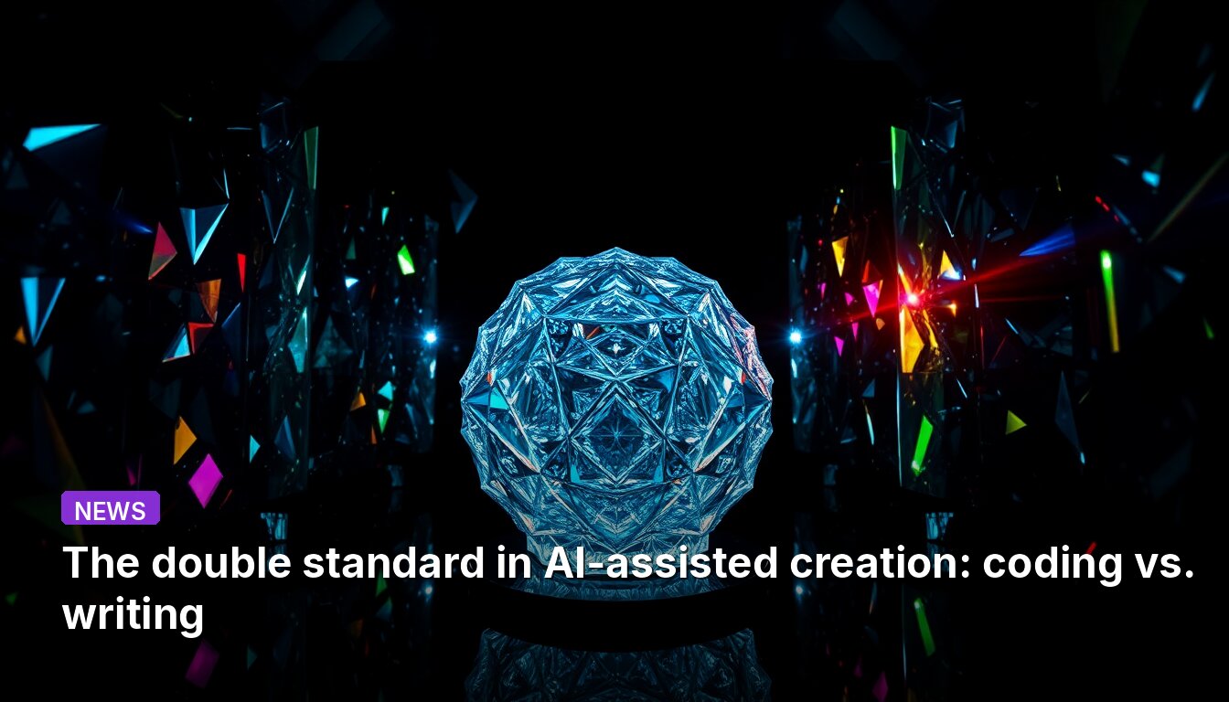 The double standard in AI-assisted creation: coding vs. writing