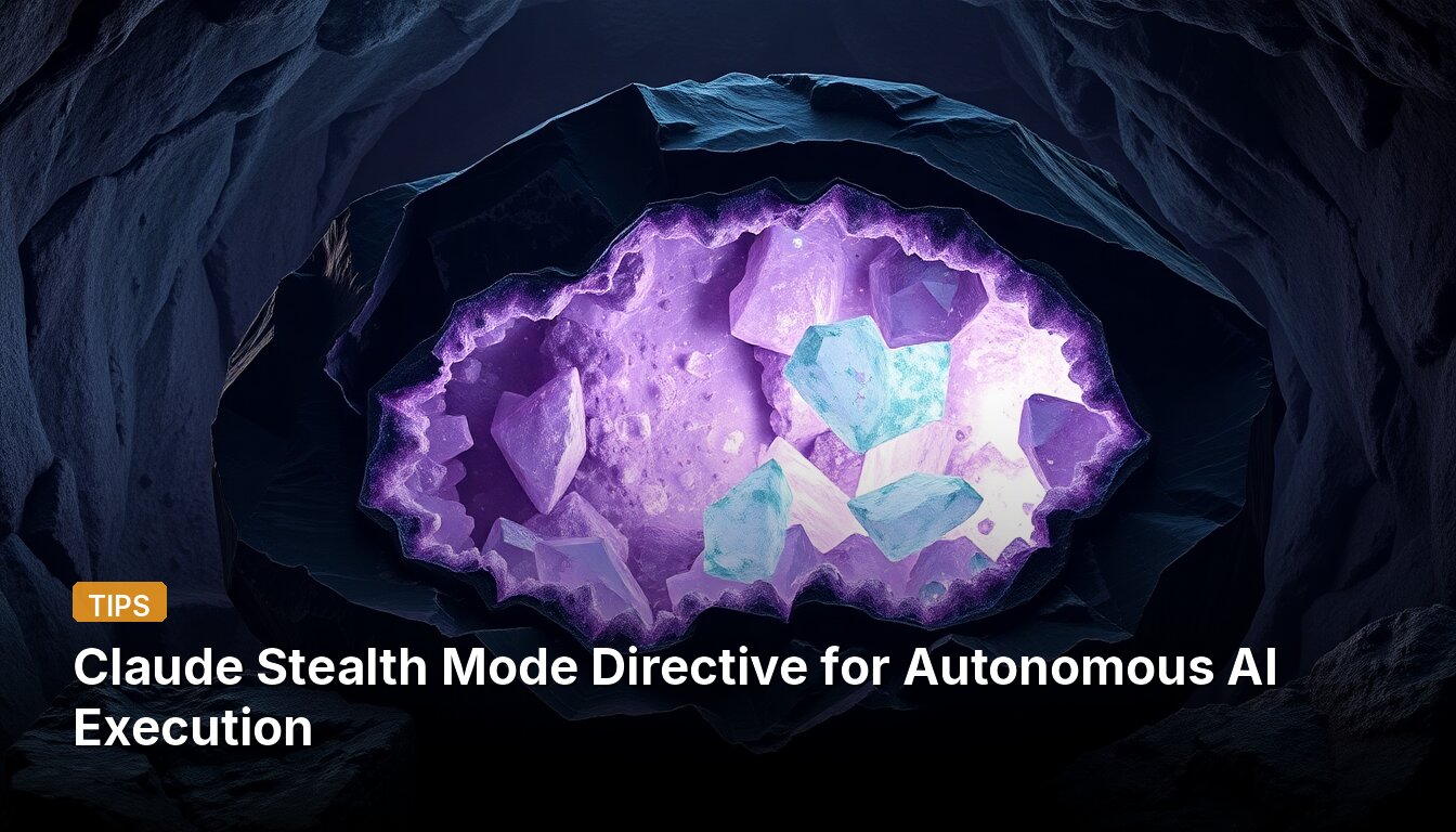 Claude Stealth Mode Directive for Autonomous AI Execution
