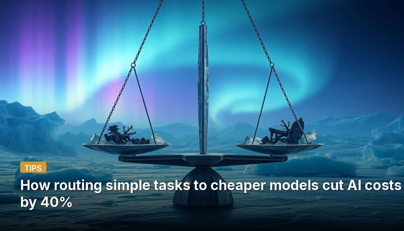 How routing simple tasks to cheaper models cut AI costs by 40%