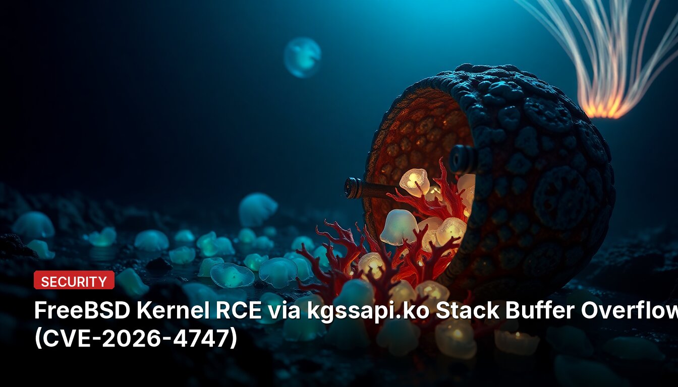 FreeBSD Kernel RCE via kgssapi.ko Stack Buffer Overflow (CVE-2026-4747)