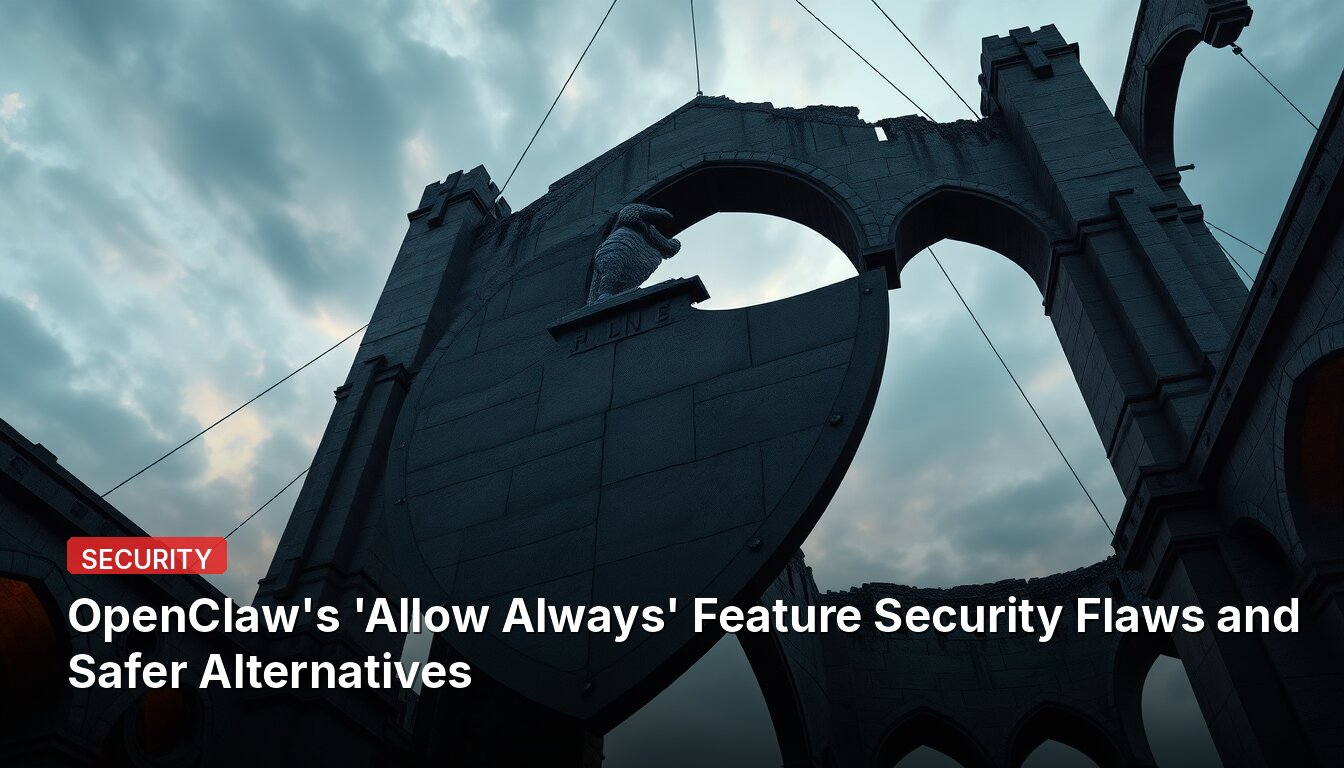 OpenClaw's 'Allow Always' Feature Security Flaws and Safer Alternatives