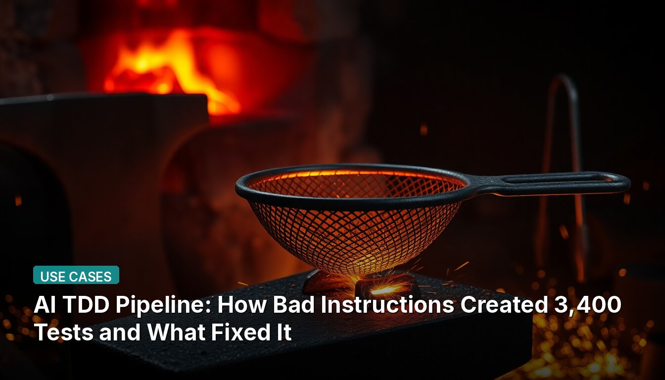 AI TDD Pipeline: How Bad Instructions Created 3,400 Tests and What Fixed It