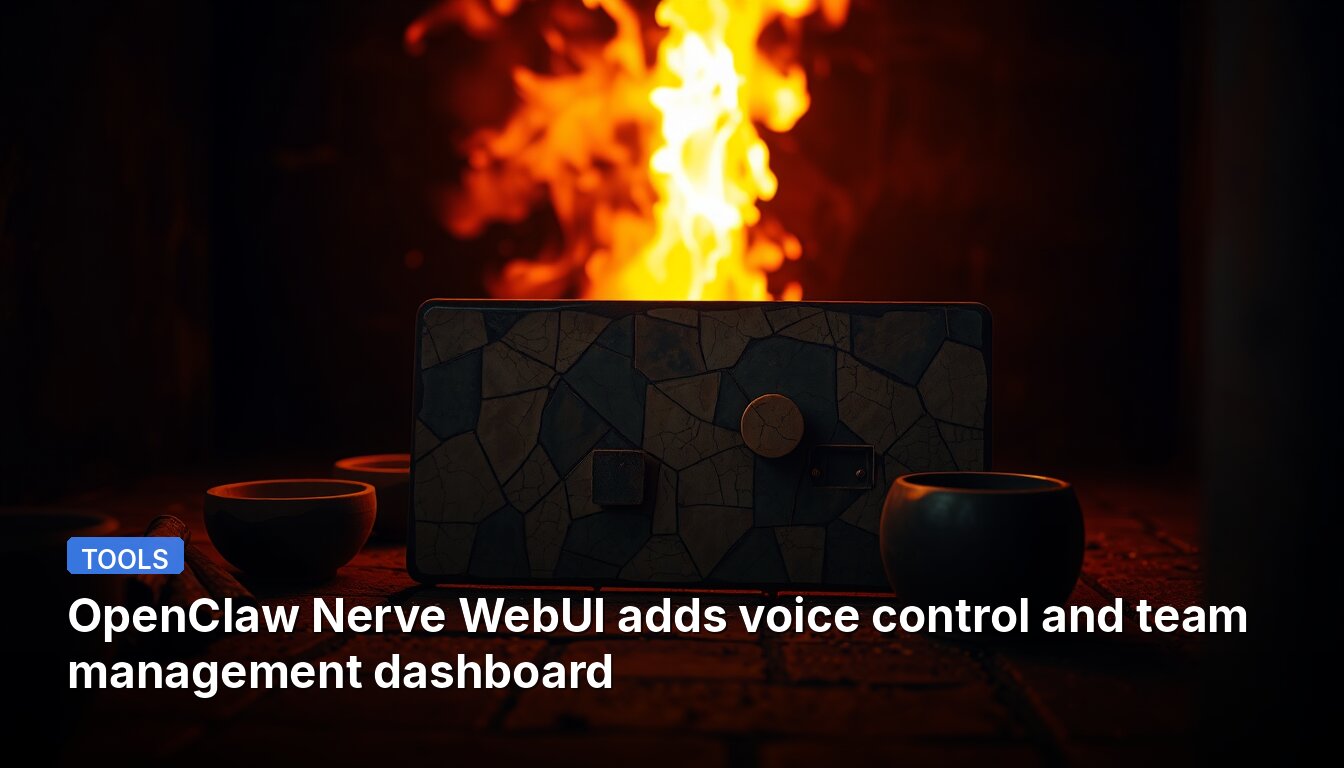 OpenClaw Nerve WebUI adds voice control and team management dashboard