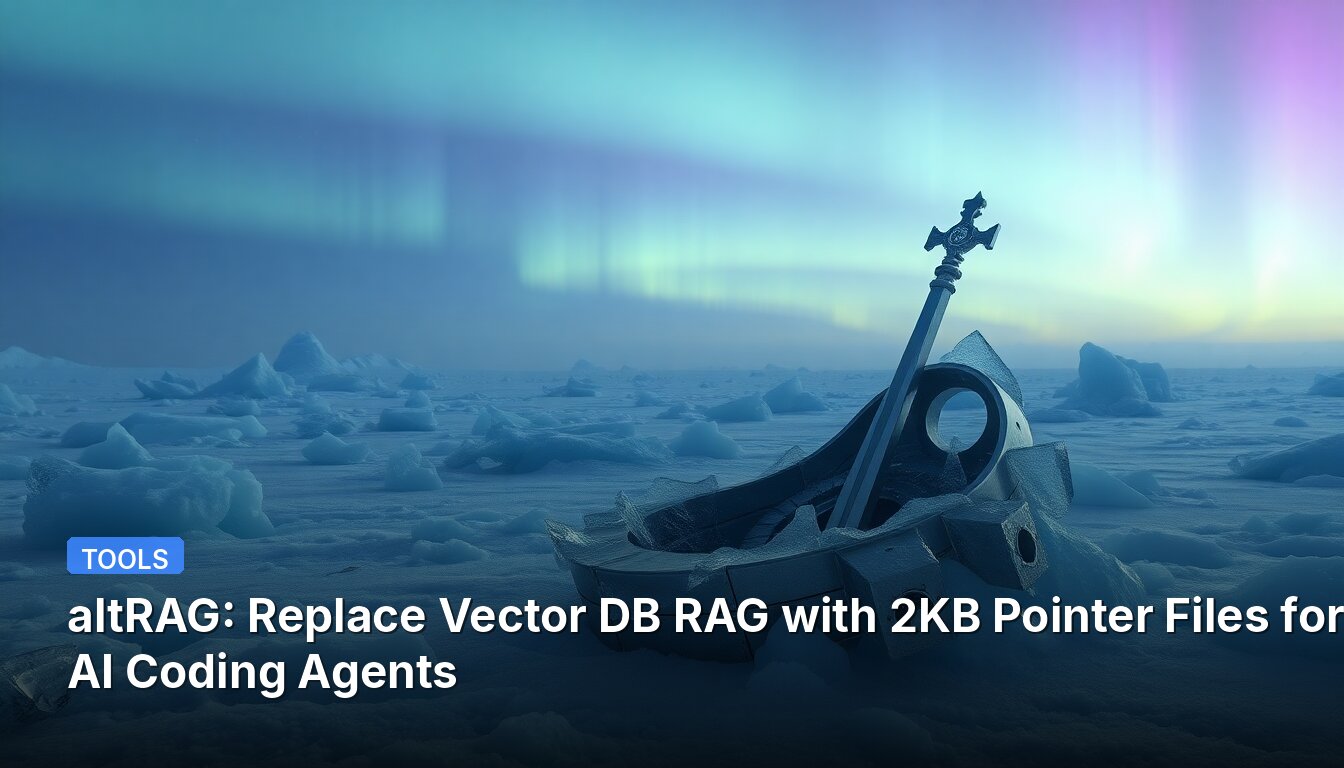 altRAG: Replace Vector DB RAG with 2KB Pointer Files for AI Coding Agents