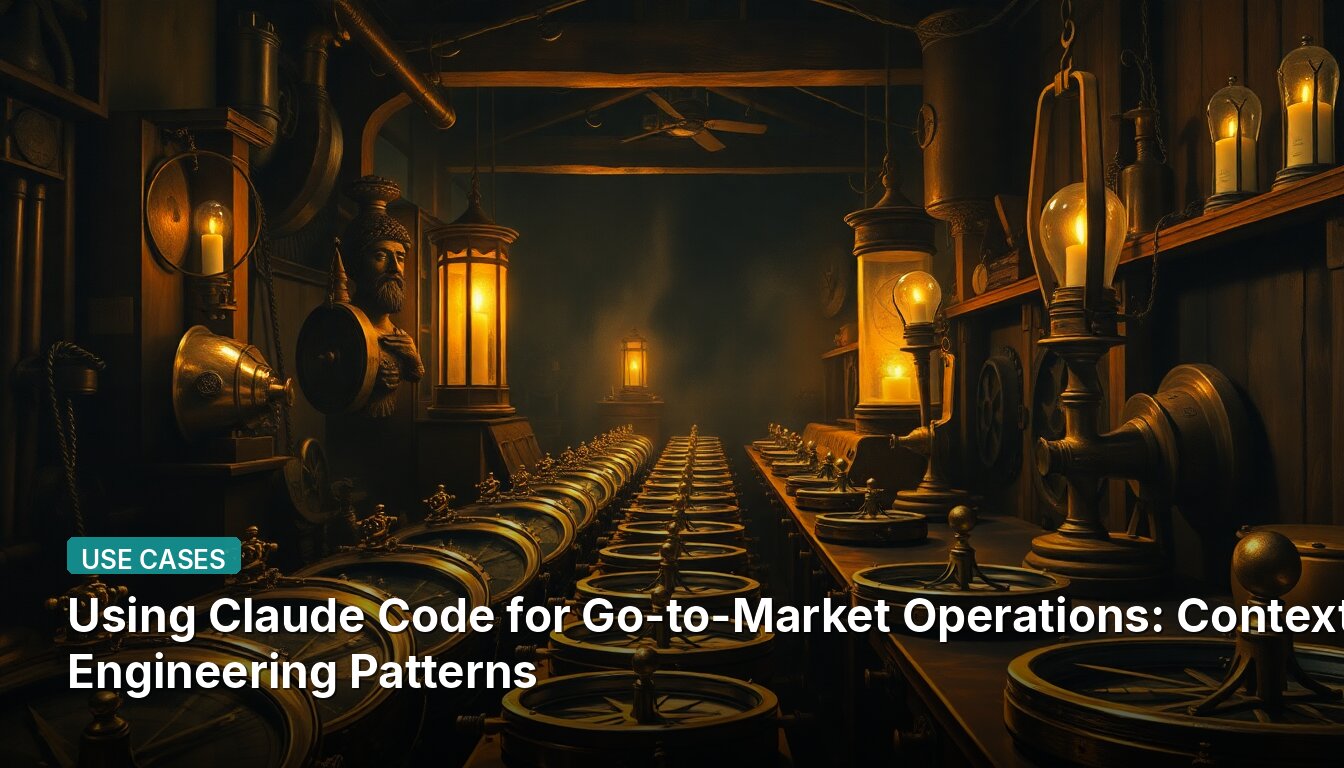 Using Claude Code for Go-to-Market Operations: Context Engineering Patterns