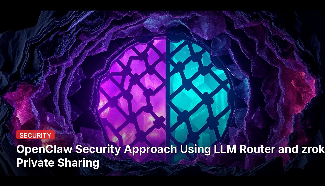 OpenClaw Security Approach Using LLM Router and zrok Private Sharing