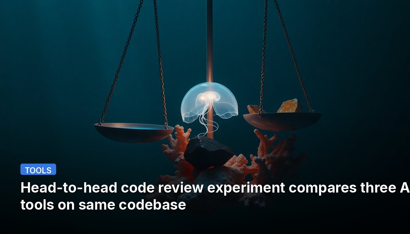 Head-to-head code review experiment compares three AI tools on same codebase
