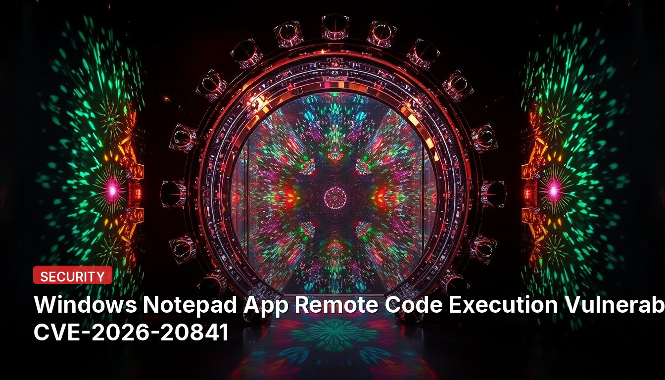 Windows Notepad App Remote Code Execution Vulnerability CVE-2026-20841