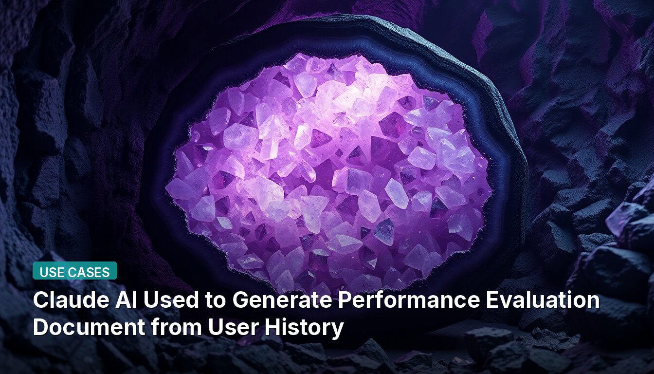 Claude AI Used to Generate Performance Evaluation Document from User History