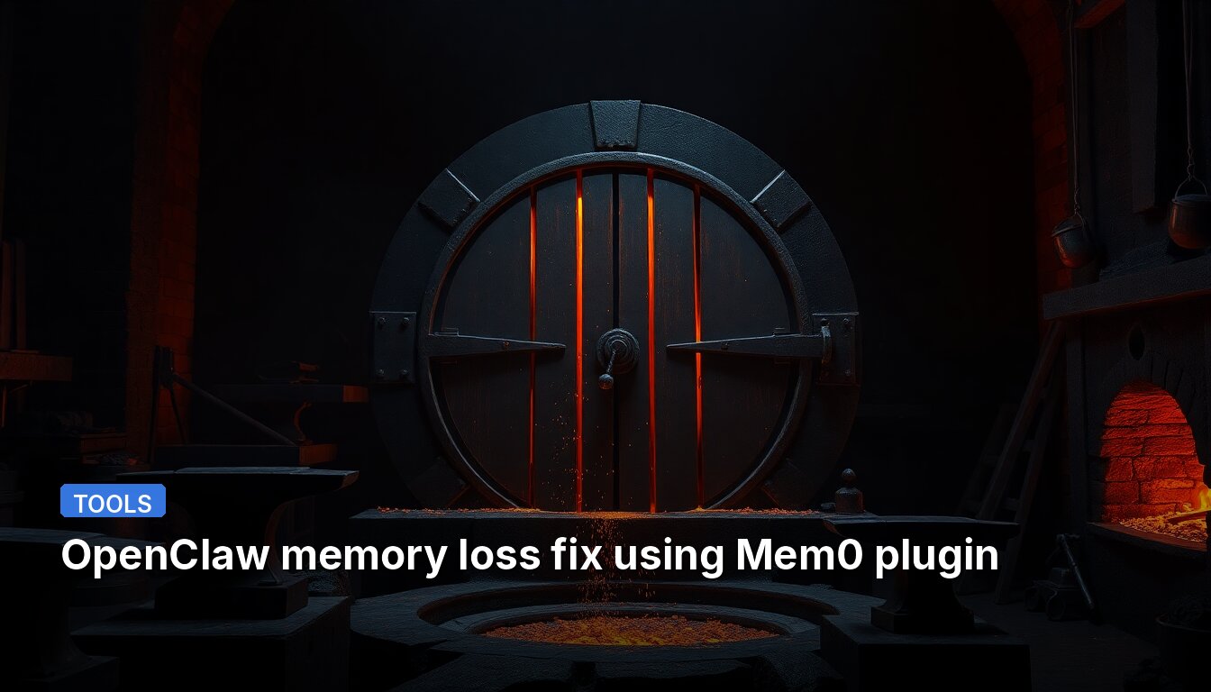 OpenClaw memory loss fix using Mem0 plugin