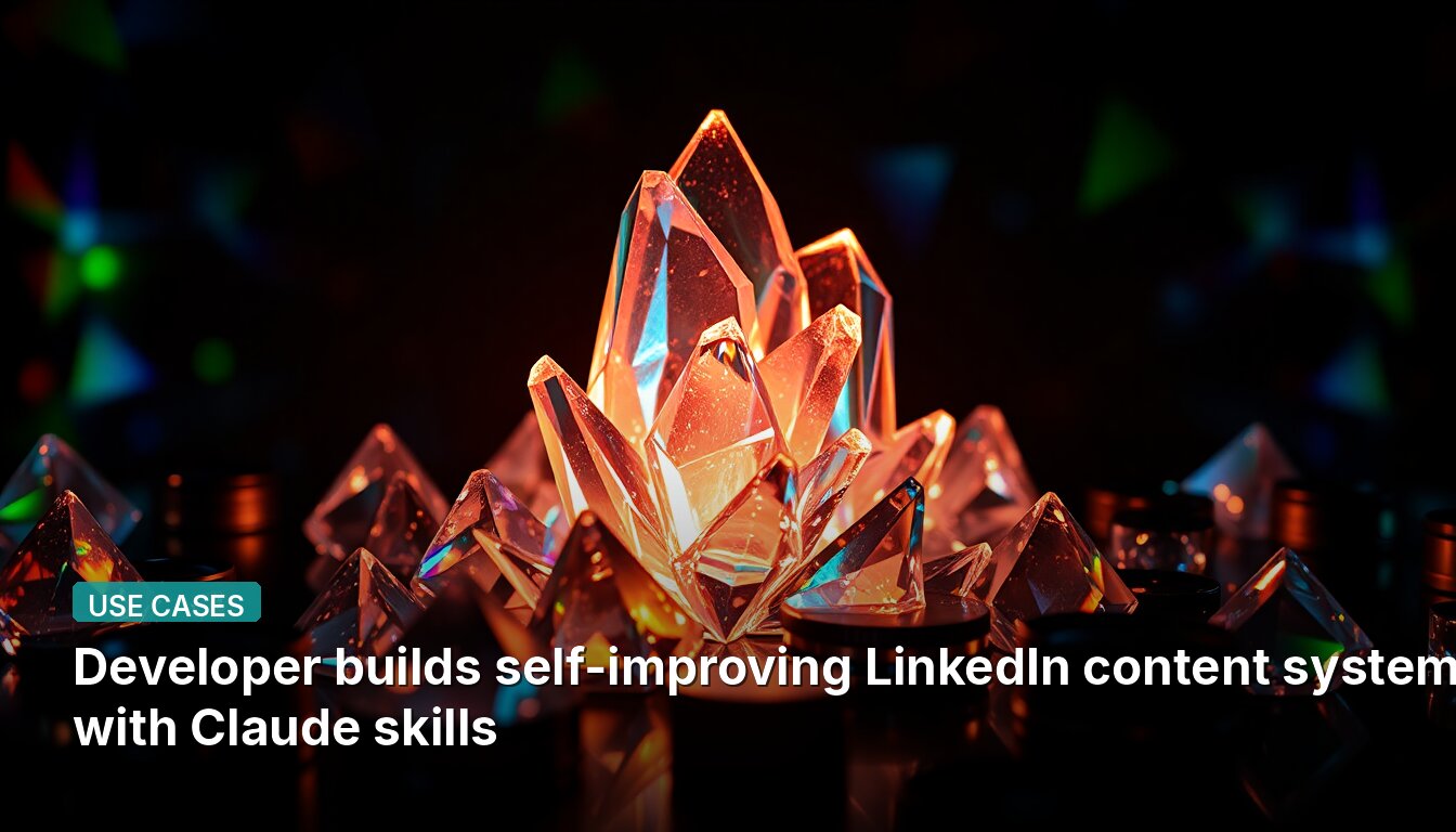 Developer builds self-improving LinkedIn content system with Claude skills