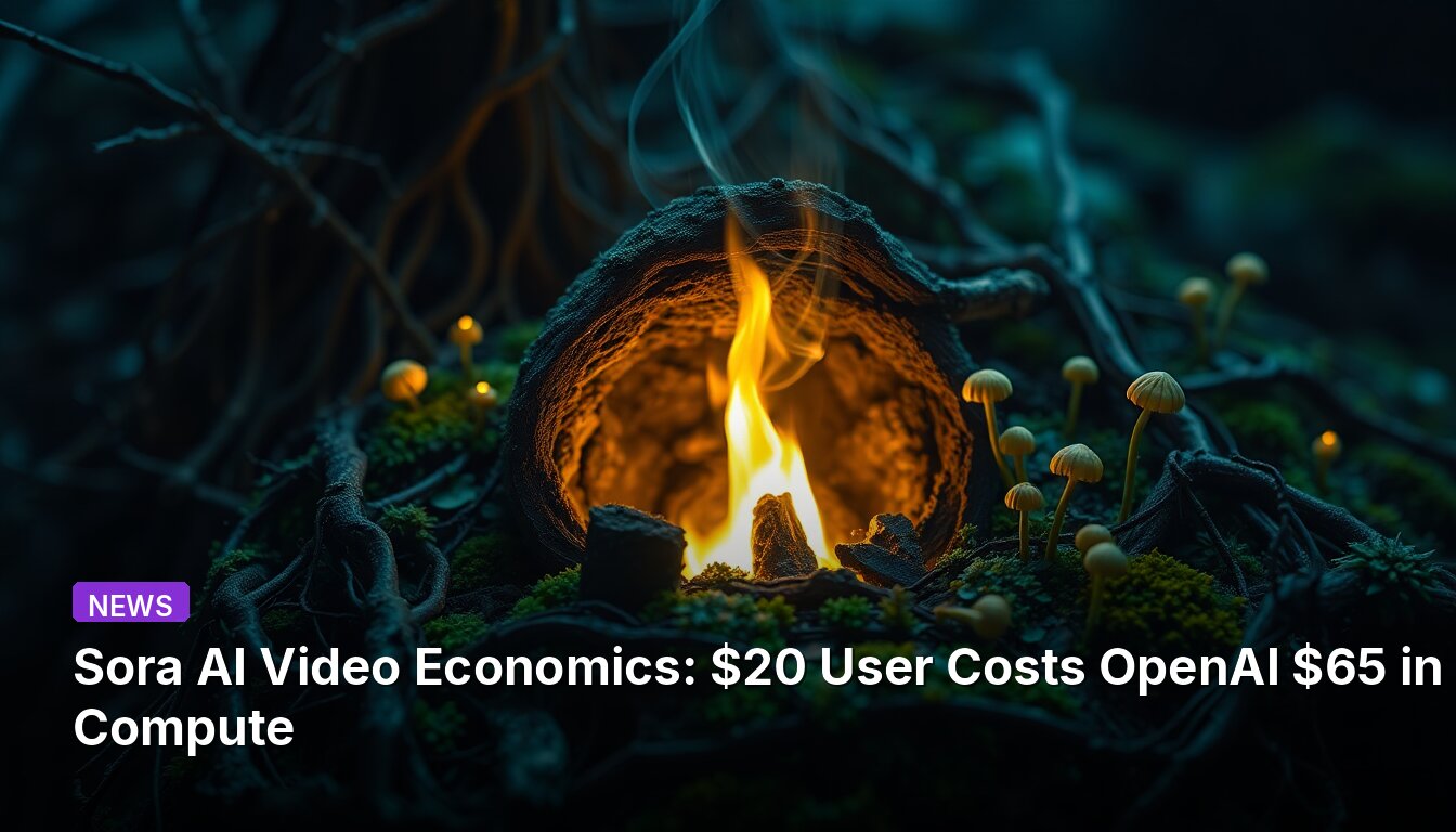 Sora AI Video Economics: $20 User Costs OpenAI $65 in Compute
