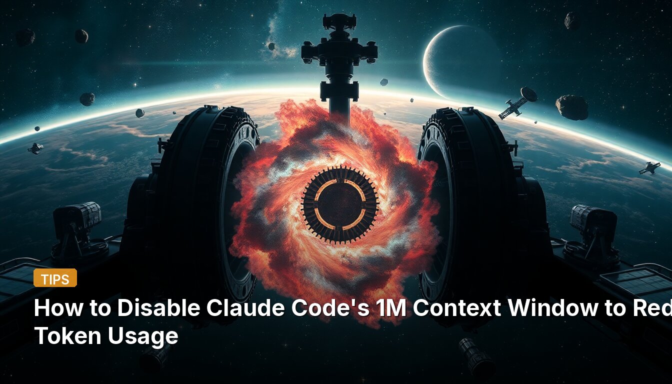 How to Disable Claude Code's 1M Context Window to Reduce Token Usage
