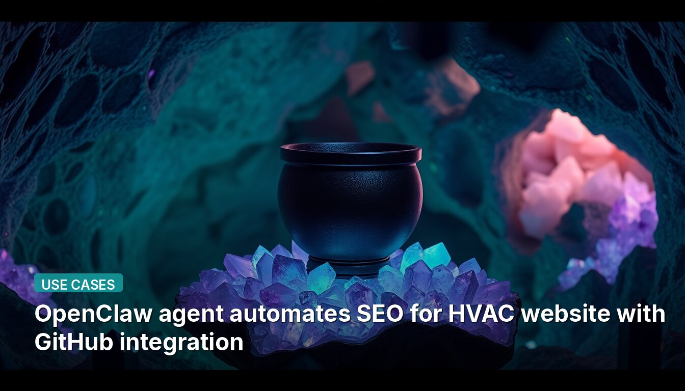 OpenClaw agent automates SEO for HVAC website with GitHub integration