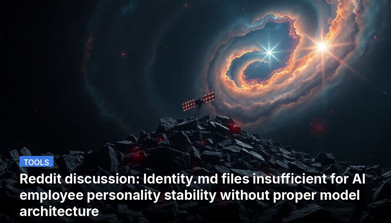 Reddit discussion: Identity.md files insufficient for AI employee personality stability without proper model architecture