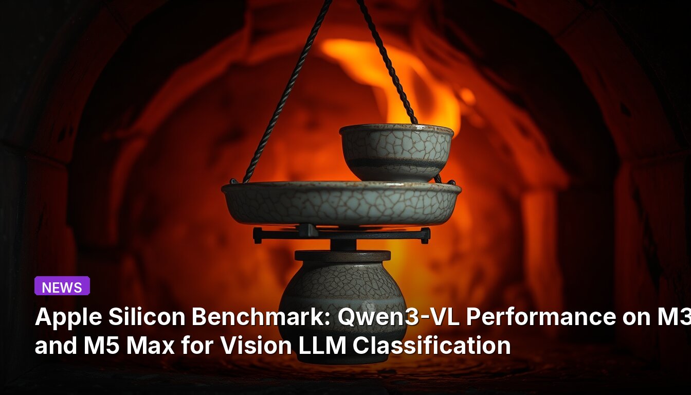 Apple Silicon Benchmark: Qwen3-VL Performance on M3, M4, and M5 Max for Vision LLM Classification