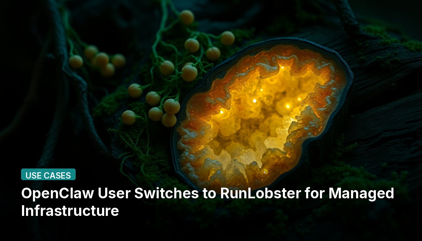 OpenClaw User Switches to RunLobster for Managed Infrastructure