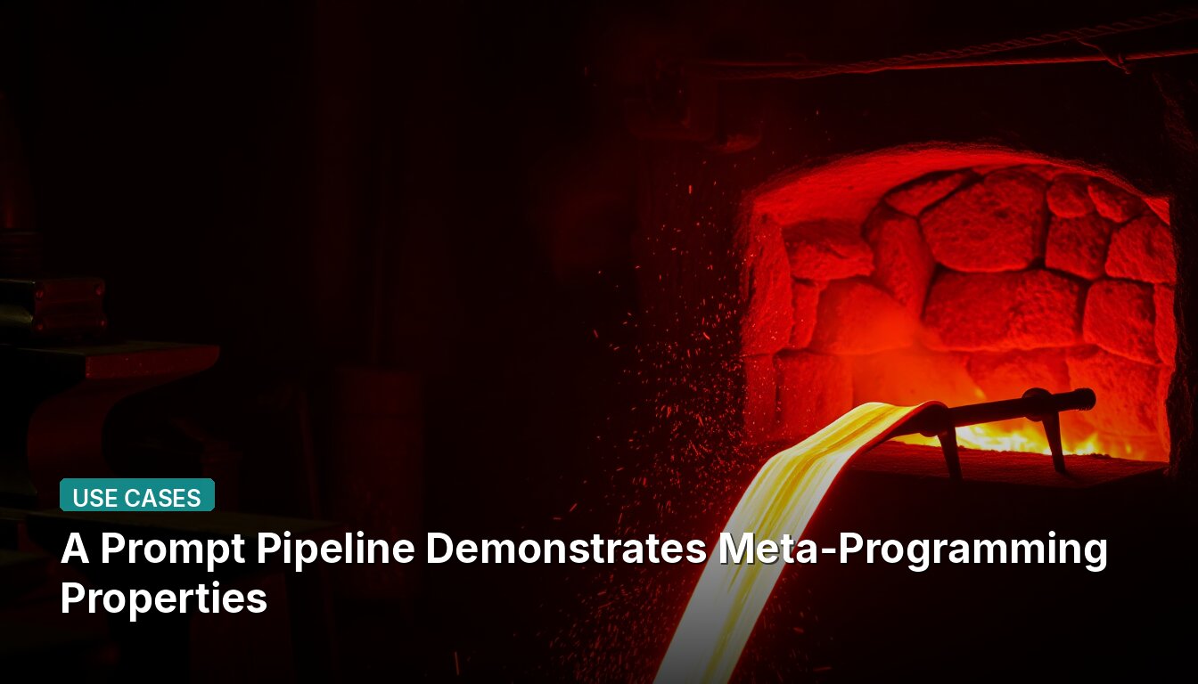 A Prompt Pipeline Demonstrates Meta-Programming Properties