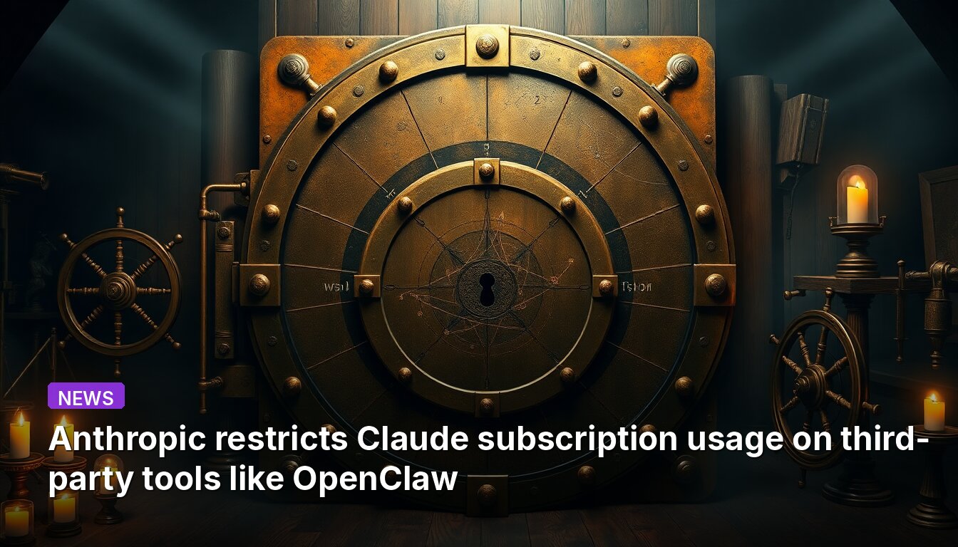 Anthropic restricts Claude subscription usage on third-party tools like OpenClaw