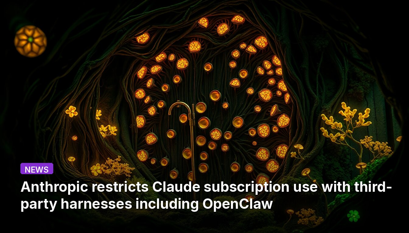Anthropic restricts Claude subscription use with third-party harnesses including OpenClaw