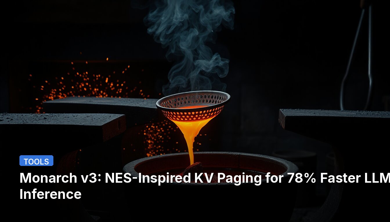 Monarch v3: NES-Inspired KV Paging for 78% Faster LLM Inference