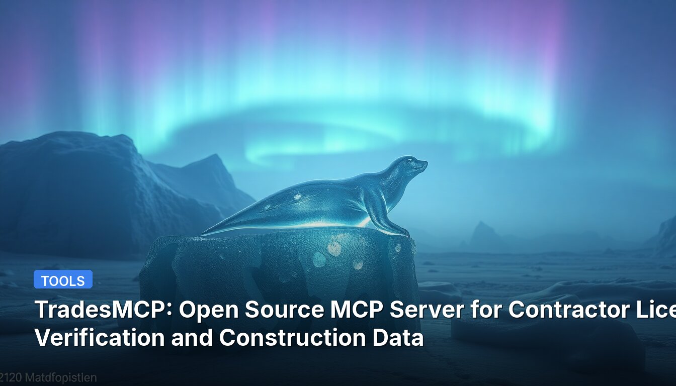 TradesMCP: Open Source MCP Server for Contractor License Verification and Construction Data
