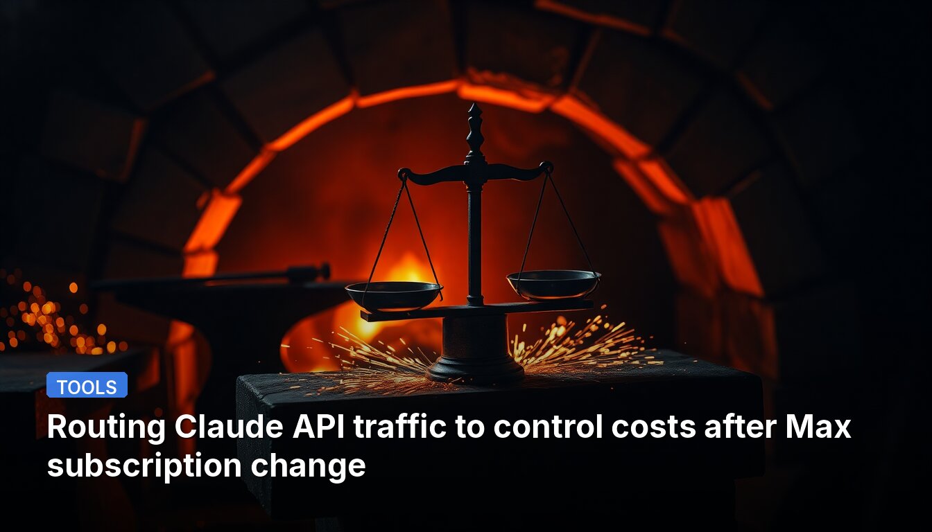 Routing Claude API traffic to control costs after Max subscription change