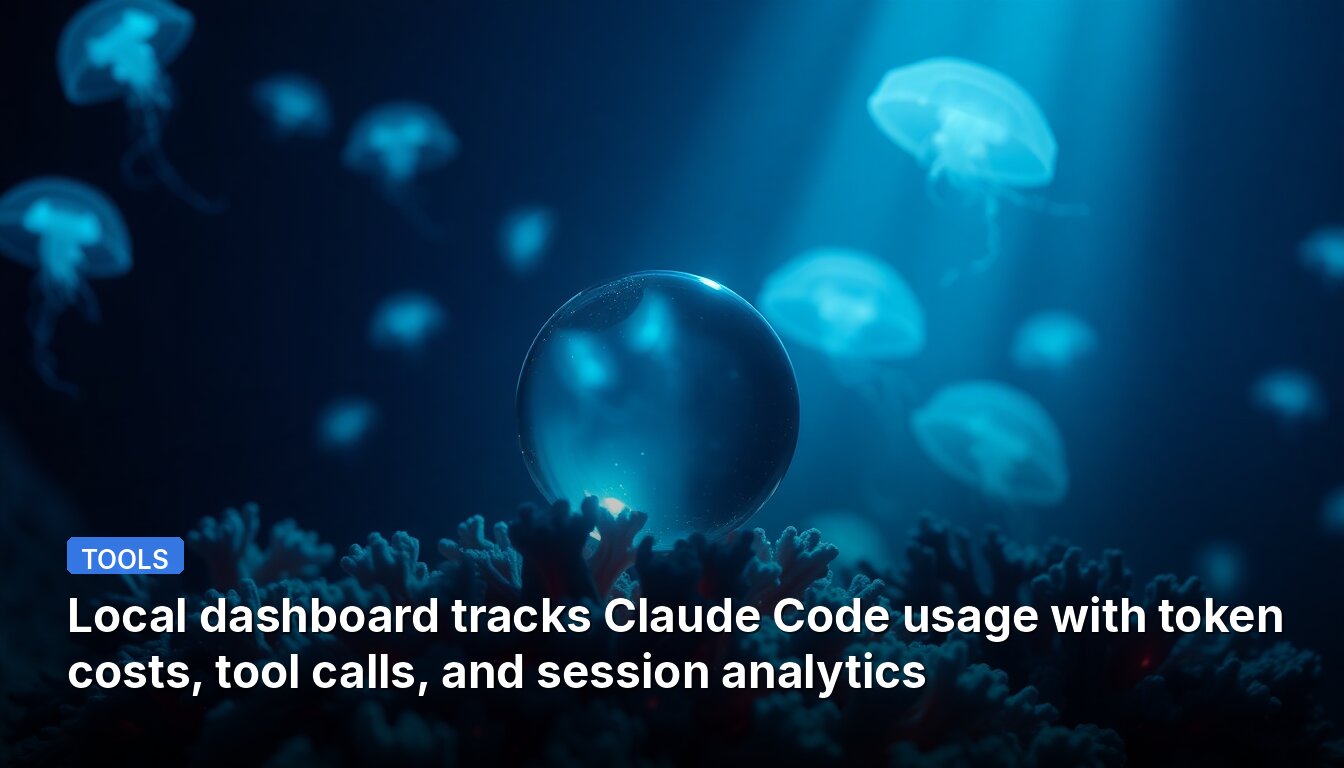 Local dashboard tracks Claude Code usage with token costs, tool calls, and session analytics