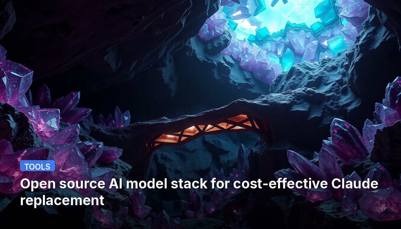 Open source AI model stack for cost-effective Claude replacement