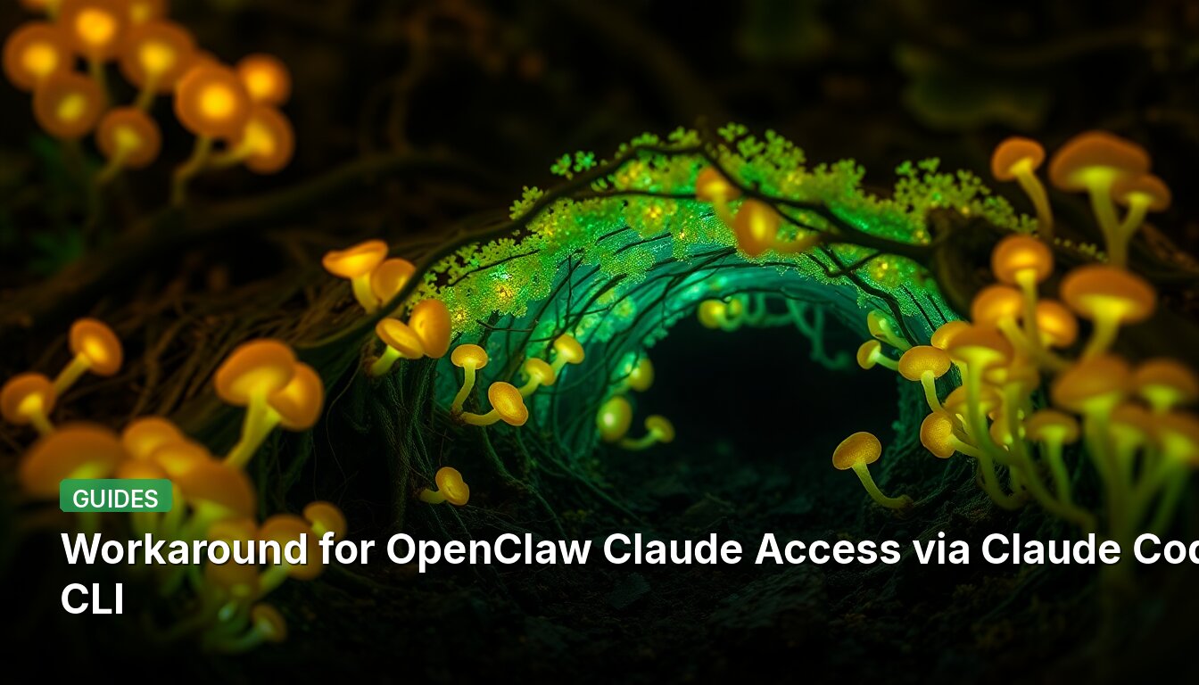 Workaround for OpenClaw Claude Access via Claude Code CLI