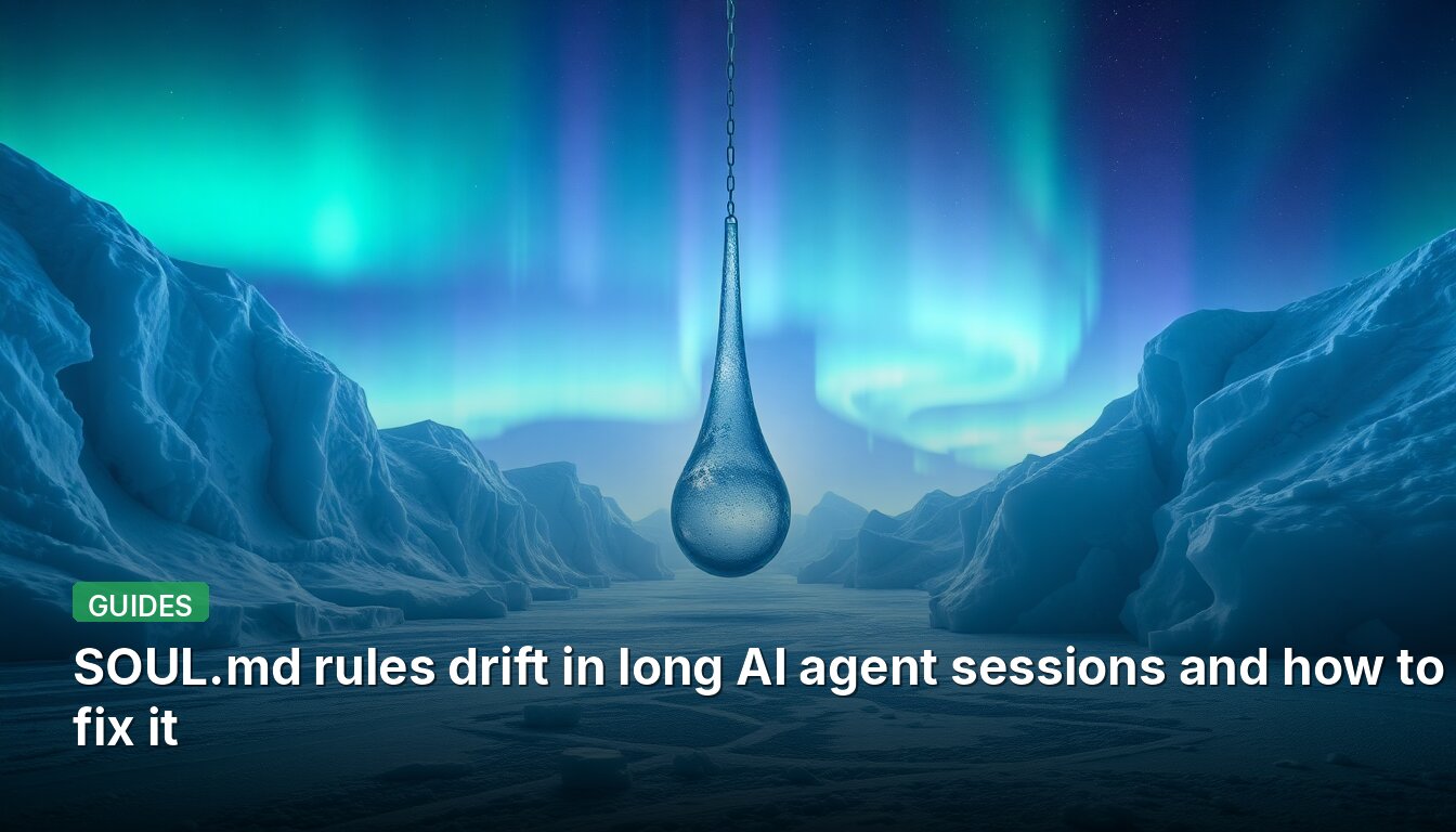 SOUL.md rules drift in long AI agent sessions and how to fix it