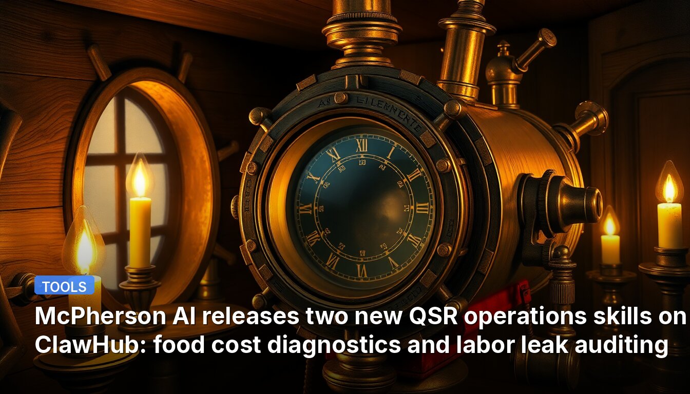 McPherson AI releases two new QSR operations skills on ClawHub: food cost diagnostics and labor leak auditing