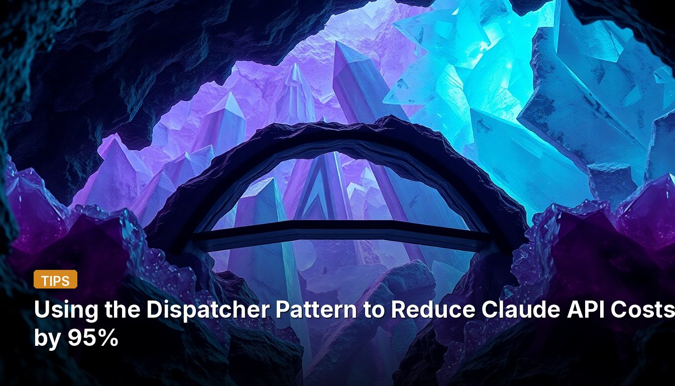 Using the Dispatcher Pattern to Reduce Claude API Costs by 95%