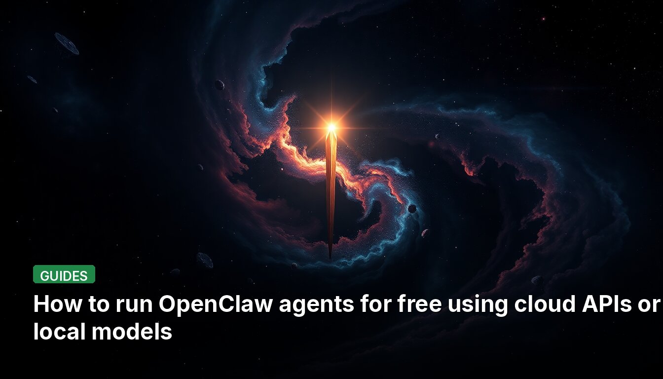 How to run OpenClaw agents for free using cloud APIs or local models