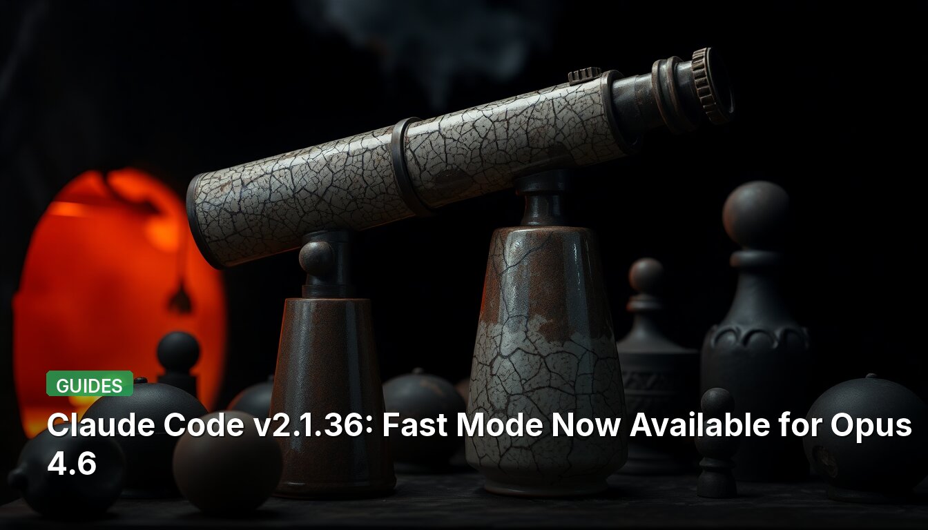 Claude Code v2.1.36: Fast Mode Now Available for Opus 4.6
