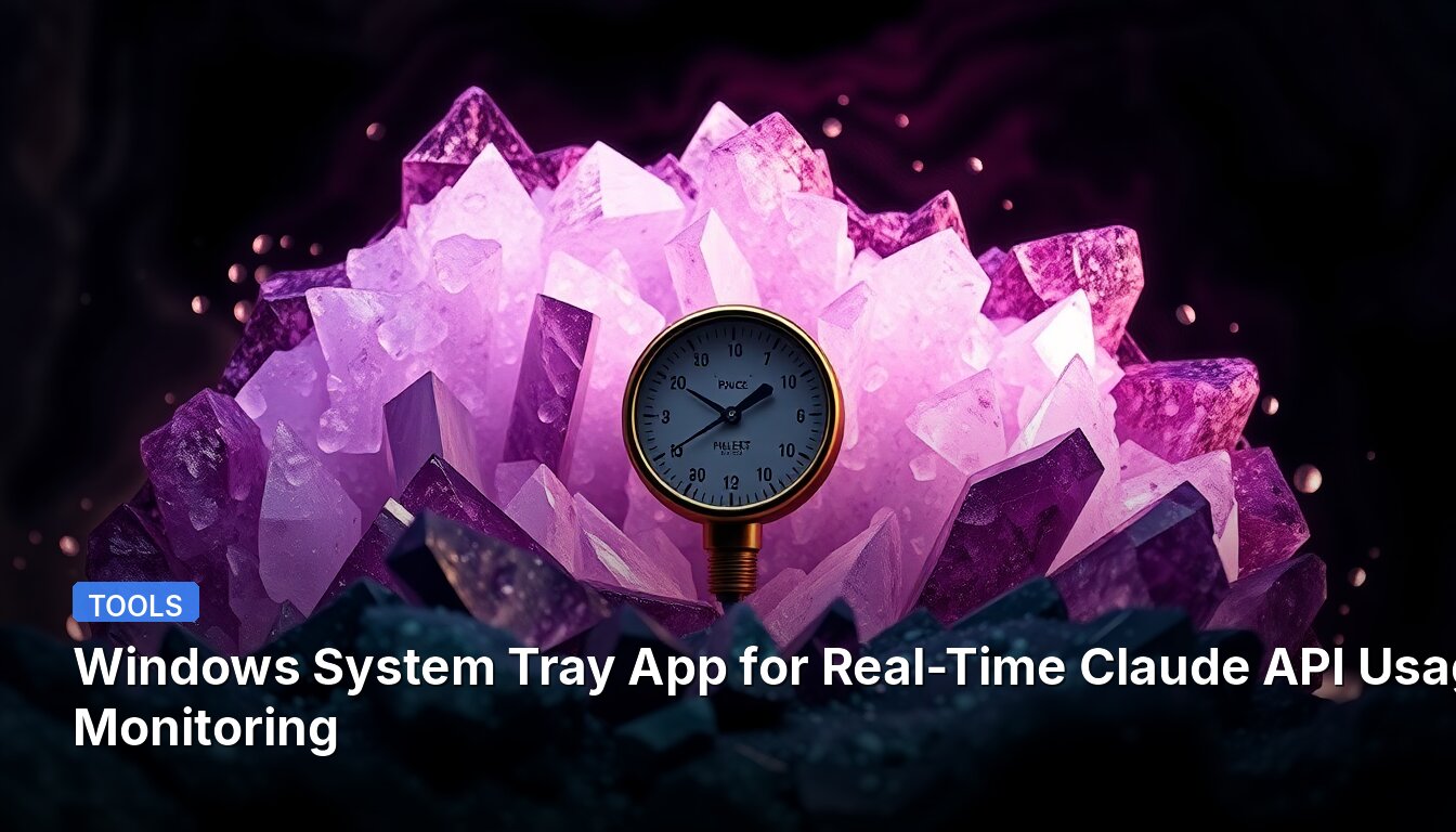 Windows System Tray App for Real-Time Claude API Usage Monitoring