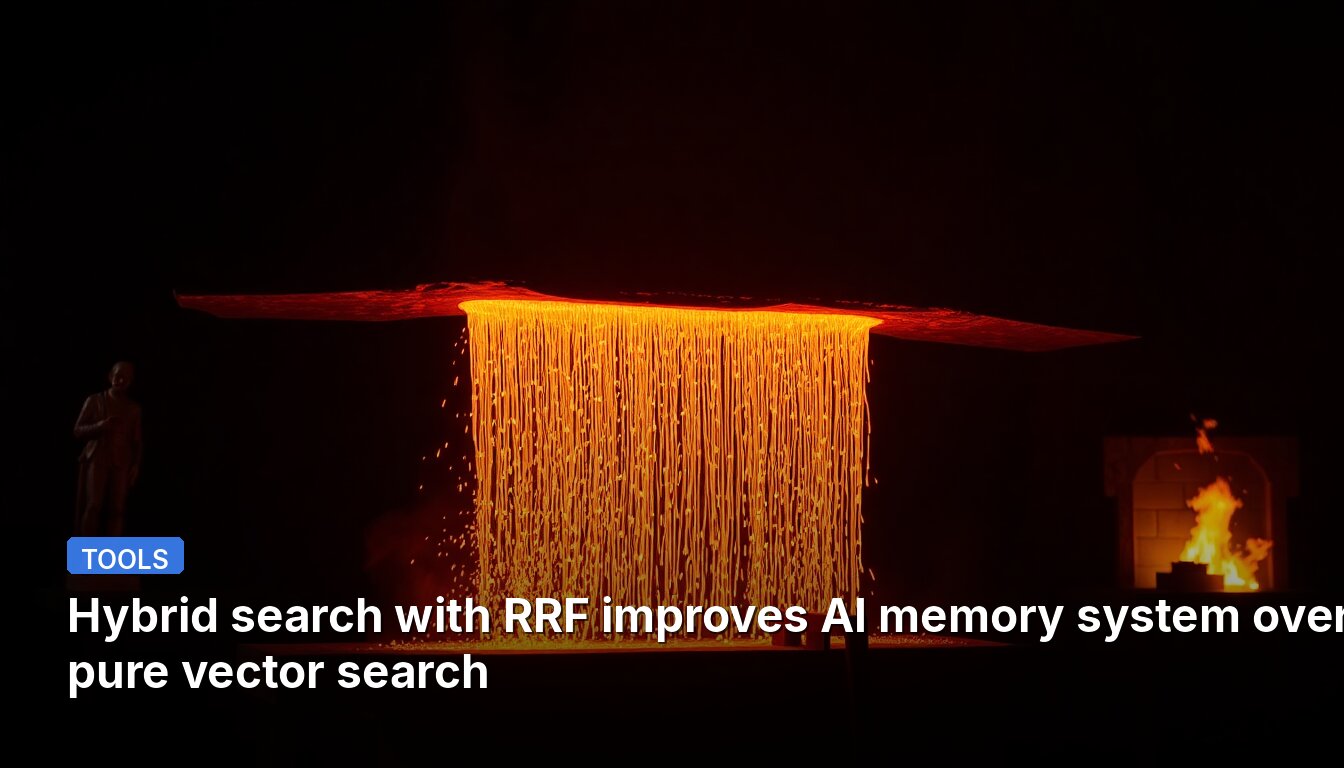 Hybrid search with RRF improves AI memory system over pure vector search