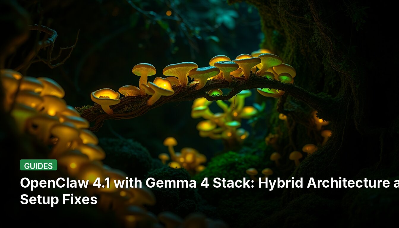 OpenClaw 4.1 with Gemma 4 Stack: Hybrid Architecture and Setup Fixes