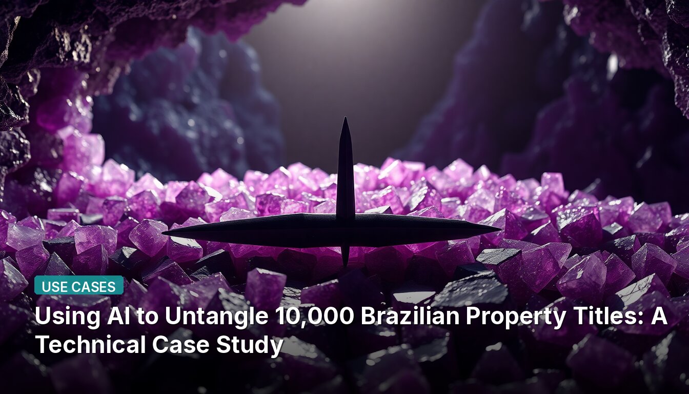 Using AI to Untangle 10,000 Brazilian Property Titles: A Technical Case Study